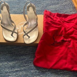 Christian Loubutin sandals once time gentle wear, size 6